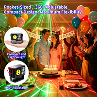 YSH 2 Unités de Lumières Disco Mini 120-en-1 avec Télécommande, Modes Automatiques Activés par le Son - Projection Laser pour Fêtes, Scène, Maison, Anniversaire