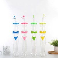 500ml hawaïen fête cocotier paille bouteille portable tasse à boire pour les vacances d'été à la plage