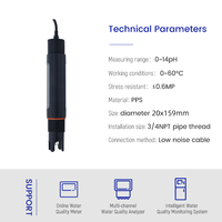 OEM Sensor pemeriksa PH elektroda air Mini Output 4-20ma industri 4-20ma untuk industri Online cairan kolam akuarium Rs485 ODM