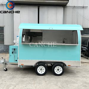 Camion de restauration mobile en acier inoxydable pour snacks, smoothies, cocktails, desserts, hot-dogs, hamburgers, pizzas, cuisine BBQ - Product Image 5