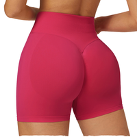 Shorts de yoga Yimo 28 couleurs sans couture, séchage rapide, respirants, en Spandex/Nylon, taille élastique, couleur unie, haute qualité, pour femmes