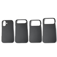 Étui de protection en cuir mat pour iPhone 17 avec rainure concave intérieure et coque de protection en PC, accessoire auto-adhésif