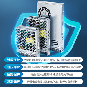 แหล่งจ่ายไฟสวิตชิ่ง Chnt รุ่น Ztp Lrs 25 450 ดีซี 24 โวลต์ สำหรับระบบอัตโนมัติในอุตสาหกรรม - Product Image 4