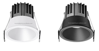 Spot LED encastrable dimmable 9W, découpe 75mm, design moderne, garantie 5 ans