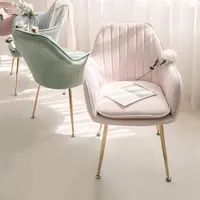 Nordic Gold Velvet Dining Chair