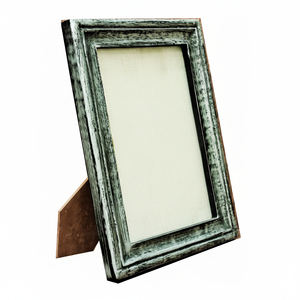 Marco de fotos de madera de mango hecho a mano de estilo Vintage quemado blanco desgastado forma personalizada decoración de madera maciza fábrica a granel - Product Image 1