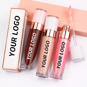 <span class=keywords><strong>Gloss</strong></span> à lèvres liquide minéral végétalien nude personnalisé, haute pigmentation, imperméable, longue durée, écran solaire, marque privée - Product Image 2