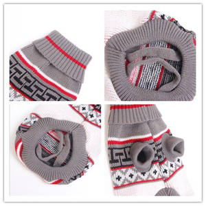 Vêtements pour chiens de marque de luxe en laine tricotée, vêtements pour chiens de petite, moyenne et grande taille, motif uni classique, <span class=keywords><strong>pull</strong></span> pour chat - Product Image 4