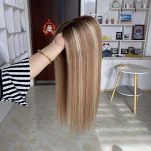 Oferta: Topper de Cabello Humano para Mujer, Mono Top 5x5, Listo para Enviar # Color T4-8-60 - Product Image 3