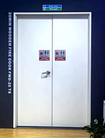Vente en gros de portes en acier commerciales ignifugées certifiées CE UL avec un design moderne pour l'incendio-protection des maisons