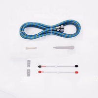 Kit de peinture aérographe professionnel à double action BT-131, ensemble d'aérographe multifonction en cuivre, sans fil, avec gobelets à gravité de 2/3 oz et 4/3 oz