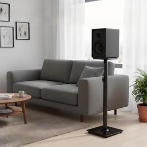Soporte Universal para Altavoces a Precio de Fábrica, Soporte para Altavoces con Altura Ajustable hasta 95 cm, con Base de Vidrio para Altavoces de Estante - Product Image 5