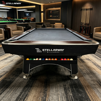 Juego Completo de Mesa de Billar Stellarway con Accesorios, Palos, Bolas, Sillas, Mesa de Billar Americana de 9 Bolas, Venta Directa de Fábrica, Pedidos al Por Mayor