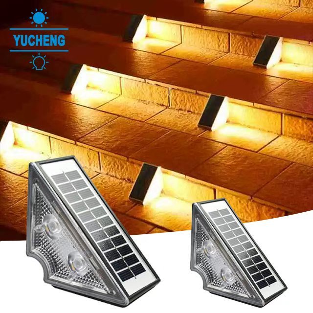 Solar LED Step Lights IP65 Waterproof for Outdoor Gardens Staircases Decks Front Porches