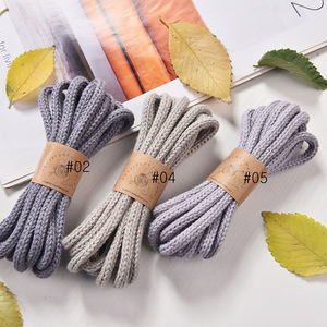 <span class=keywords><strong>Cuerda</strong></span> de macramé hueca sinterizable de 7 mm, 100% algodón, suave, trenzada a mano, 3 m de longitud, para manualidades DIY, con cuentas de Buda pequeñas en subpaquete - Product Image 3