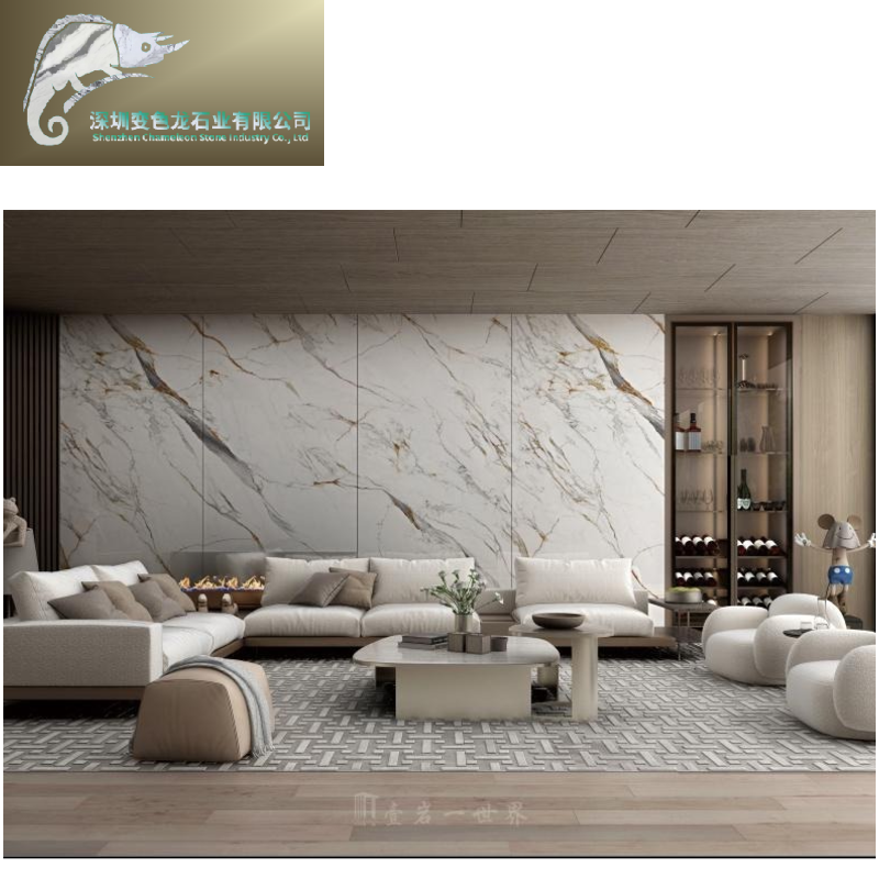 CARVE FISH MAWGOLD Sintered Stone for Interior walls floors countertops stone flexible wall cladding stone panels factory price