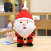 Ensemble de peluches de Noël Kawaii, animaux en peluche doux, Père Noël, renne, bonhomme de neige, pour les enfants, cadeau d'anniversaire, décoration de la maison