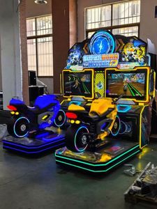 Simulateur de course urbaine deux joueurs le plus populaire, jeu d'arcade électromécanique à monnayeur, moto en métal durable - Product Image 5