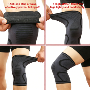 <span class=keywords><strong>Boer</strong></span> - Rodilleras Deportivas Antideslizantes de Nailon y Silicona para Baloncesto, Levantamiento de Pesas y Running - ¡Oferta Especial! - Product Image 2