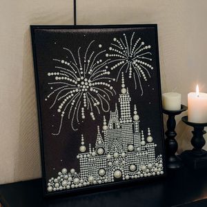 Dipinto su Tela Fai-da-Te in Legno Massiccio con Perle, Dio <span class=keywords><strong>della</strong></span> Ricchezza, Decorazione Festiva Rossa Fatta a Mano, Regalo di Congratulazioni - Product Image 4