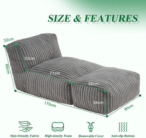 Modern Casual <strong>Single</strong> Reclining Soft Convertible <strong>Sofa</strong> <strong>Bed</strong> for Living Room Faux Rabbit Fur Compression <strong>Sofa</strong> - Product Image 6
