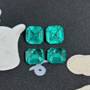พลอยพาราอิบา YAG รูปทรง Asscher แบบหลวม ผลิตในห้องปฏิบัติการ สำหรับทำเครื่องประดับ DIY - Product Image 6
