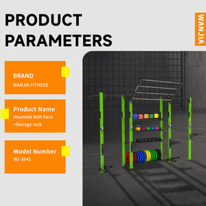 Attrezzatura da palestra commerciale per Fitness Cross Fit a parete Power Squat Rack + Rig per RackStand portaoggetti - Product Image 2