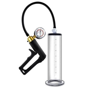 Pompe à pénis en laiton type pistolet pour homme, 10 fréquences, jouet sexuel pour adulte, fonction d'agrandissement, pour l'augmentation de la taille et la stimulation de la performance sexuelle - Product Image 2