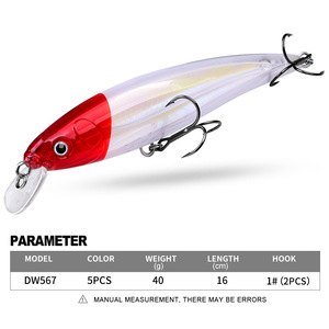 Leurre dur flottant <span class=keywords><strong>de</strong></span> 16 cm et 40 g, type Minnow, suspendu, appât <span class=keywords><strong>de</strong></span> pêche artificiel réaliste en plastique, longue portée pour <span class=keywords><strong>la</strong></span> pêche en eau douce - Product Image 3