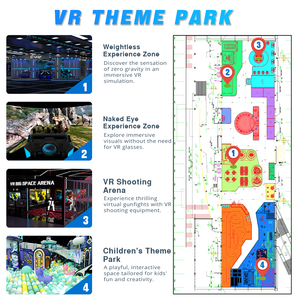 Ý Tưởng Kinh doanh tốt 20-500 mét vuông VR Máy chơi game thực tế ảo thiết bị giải trí để bán - Product Image 5