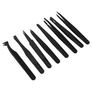 Pince à épiler antistatique en fibre de carbone rigide, à tête ronde, à large ouverture, à tête plate, outil de réparation - Product Image 5