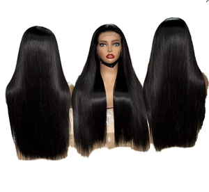 Suministro directo de fábrica de <span class=keywords><strong>la</strong></span> más alta calidad de cabello humano personalizado HD Peluca de encaje Color natural Cabello largo - Product Image 1