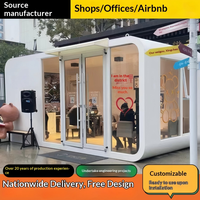 Maison conteneur moderne et écologique 2026 – Cabine mobile préfabriquée tendance, mini hôtel-capsule, maison-capsule spatiale