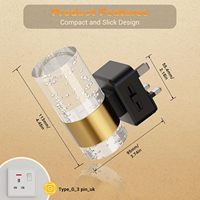 Lampe de chevet LED moderne LOHAS Nite Lites à luminosité réglable 0-100LM pour la décoration de chambre à coucher