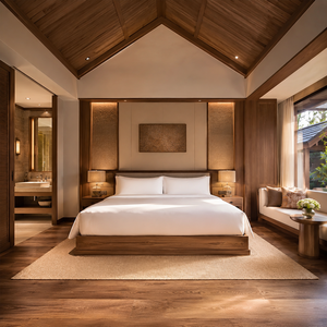 High Quality Hotel Furniture Supplies Commercial Custom Modern Design Wooden <strong>Bed</strong> <strong>Complete</strong> Hotel Room Furniture <strong>Set</strong> - Product Image 2