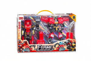 ของเล่นหุ่นยนต์แปลงร่างควบคุมไฟ รุ่น Idea Toy Flame Fire Control Robot Transformer Toy 2-in-1 แอคชั่นฟิกเกอร์ บรรจุภัณฑ์กล่องขายปลีก - Product Image 1