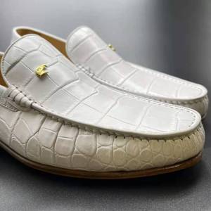 <span class=keywords><strong>Chaussures</strong></span> mocassins en cuir de crocodile véritable, prix direct d'usine Goodyear, <span class=keywords><strong>chaussures</strong></span> habillées décontractées de luxe pour hommes - Product Image 6