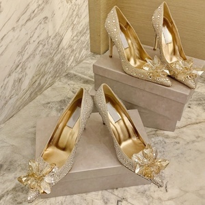 Zapatos de Novia de Tacón de Aguja de Alta Calidad de Diseñador de Lujo con Adornos Brillantes - Product Image 4