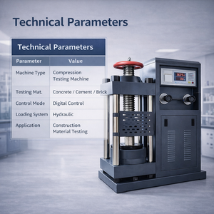 Машина для испытания строительных материалов на сжатие, тестер прочности бетона, цемента и кирпича - Product Image 3
