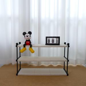 رف تخزين بلاستيكي على الطراز الاسكندنافي بجانب السرير مع خمس طبقات ومقاوم للأتربة لتزيين غرفة المعيشة - Product Image 1