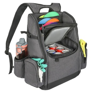 Free Sample BSCI Padded Disc Golf Bag <b>Backpack</b> with Large Capacity Golf Cart <b>Backpack</b> with <b>Cooler</b> Insert Bag - Product Image 1