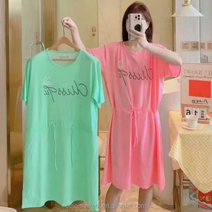 New Nightgowns for Women Soft Pajamas Short Sleeve Night Oversize T-shirt Casual Comfortable Sleepwear <strong>Sleep</strong> Dress <strong>Sleep</strong> <strong>Tee</strong> - Product Image 2