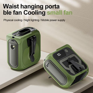 Ventilateur portable à suspendre à la taille, rechargeable par USB, avec batterie externe intégrée, 5 vitesses réglables, pour usage domestique, vente en gros par le fabricant - Product Image 5