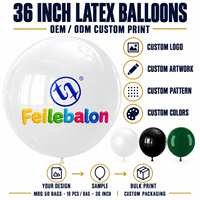 Ballons en latex dorés de 36 pouces en gros, certifiés CE/EN71/BSCI/CPC, pour décorations et fournitures de fêtes d'Halloween et du Nouvel An