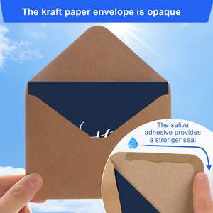 Ventes chaudes Enveloppes en papier kraft de haute qualité Autocollants de scellage Logo personnalisé 16x11cm Europe Affaires Shopping Merci Emballage cadeau - Product Image 4