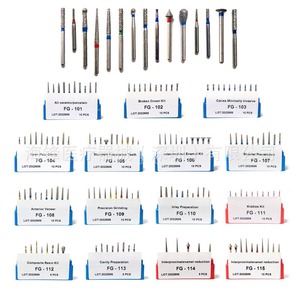 Juego de 10 fresas dentales de diamante serie FG para molares, brocas para pieza de mano de alta velocidad - Product Image 4