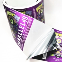 Etiqueta Adhesiva Personalizada para Latas de Cerveza, Impresión CMYK, Resistente al Agua, Vinilo Metalizado Brillante, PET, Excelente Adhesión, Rollo para Bebidas