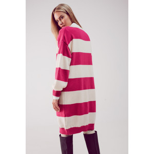 Abito a righe in fucsia - Product Image 4