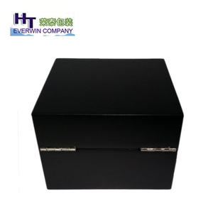 Venta al por mayor de lujo de encargo de madera acabado lacado negro clásico reloj caja de regalo de - Product Image 2