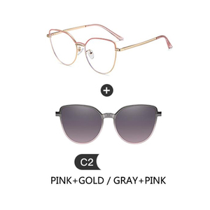 7102 tùy chỉnh sang trọng củ<span class=keywords><strong>a</strong></span> phụ nữ TR90 + kim loại clip trên Thời Trang Chống ánh sáng màu xanh kính với clip từ ống kính phân cực - Product Image 5